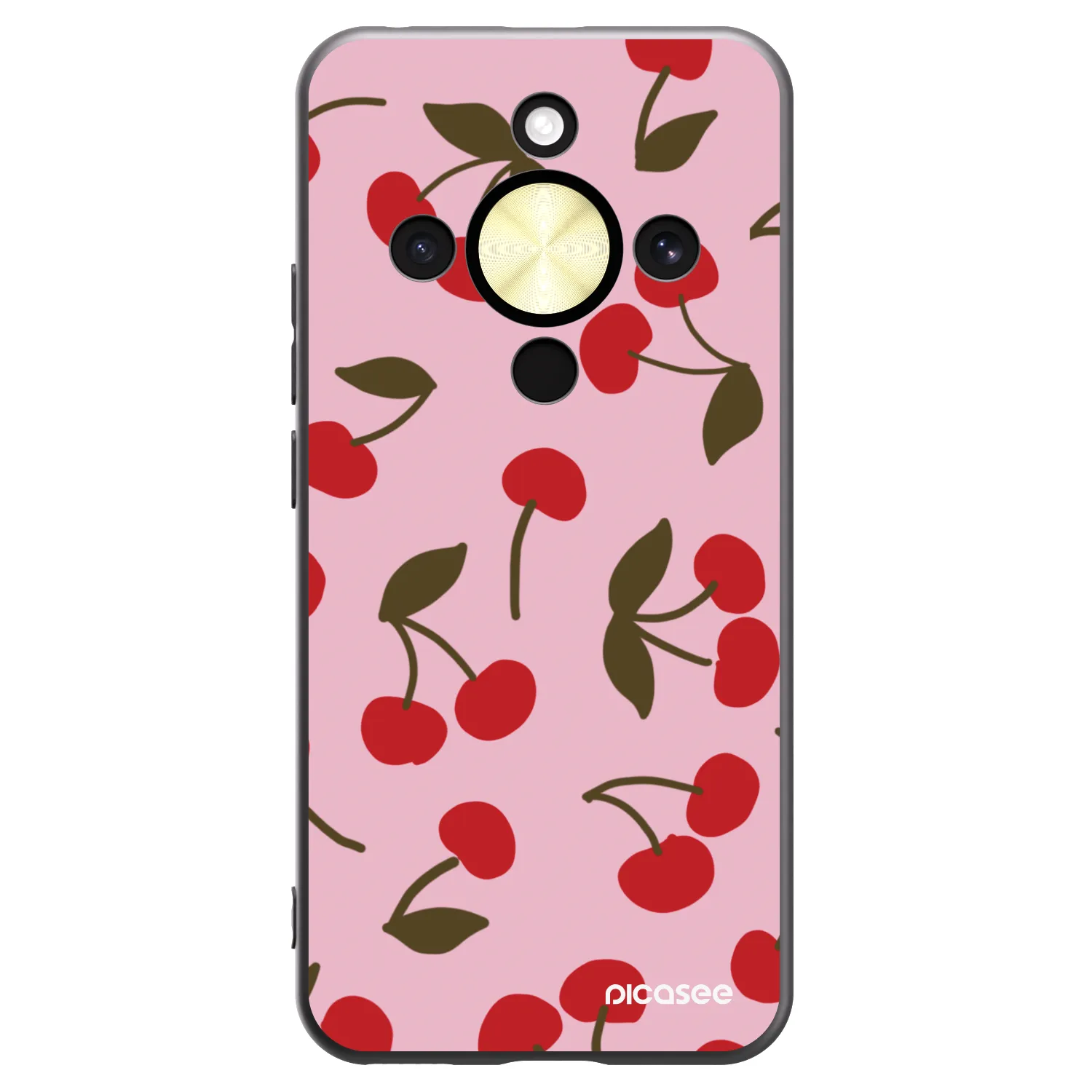 Picasee silikonový černý obal pro Honor Magic8 Lite 5G - Cherry