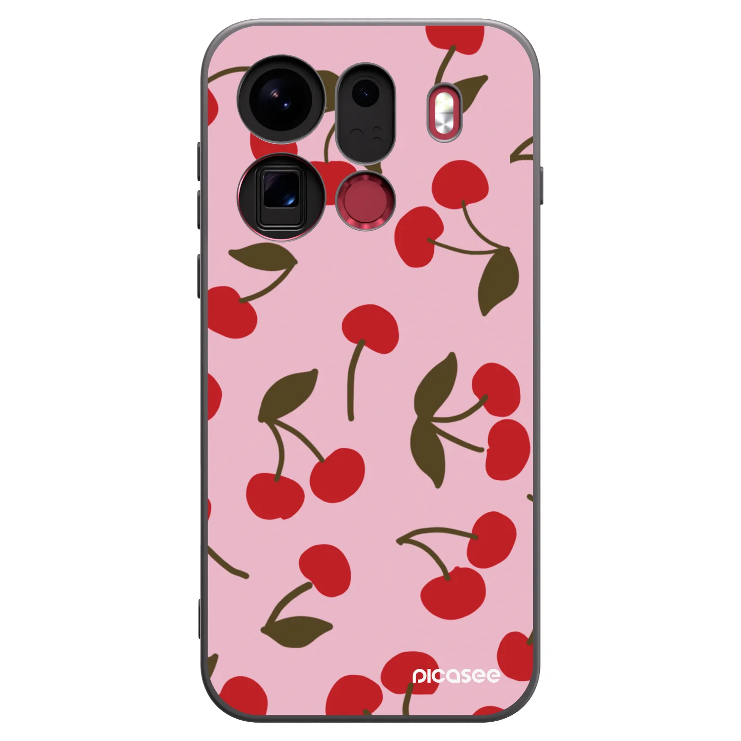 Picasee silikonový černý obal pro OPPO Find X9 Pro - Cherry