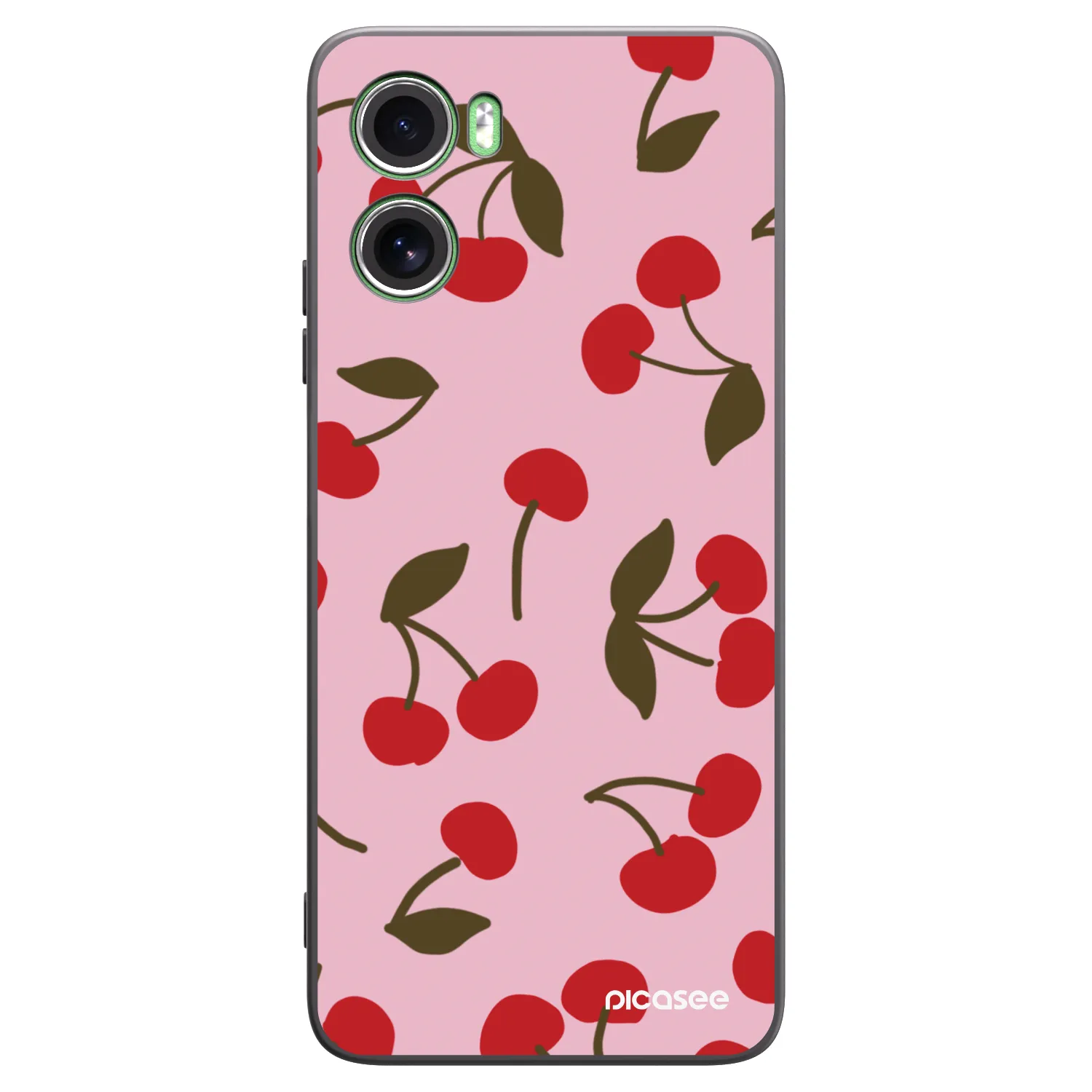 Picasee silikonový černý obal pro Motorola Moto G06 - Cherry