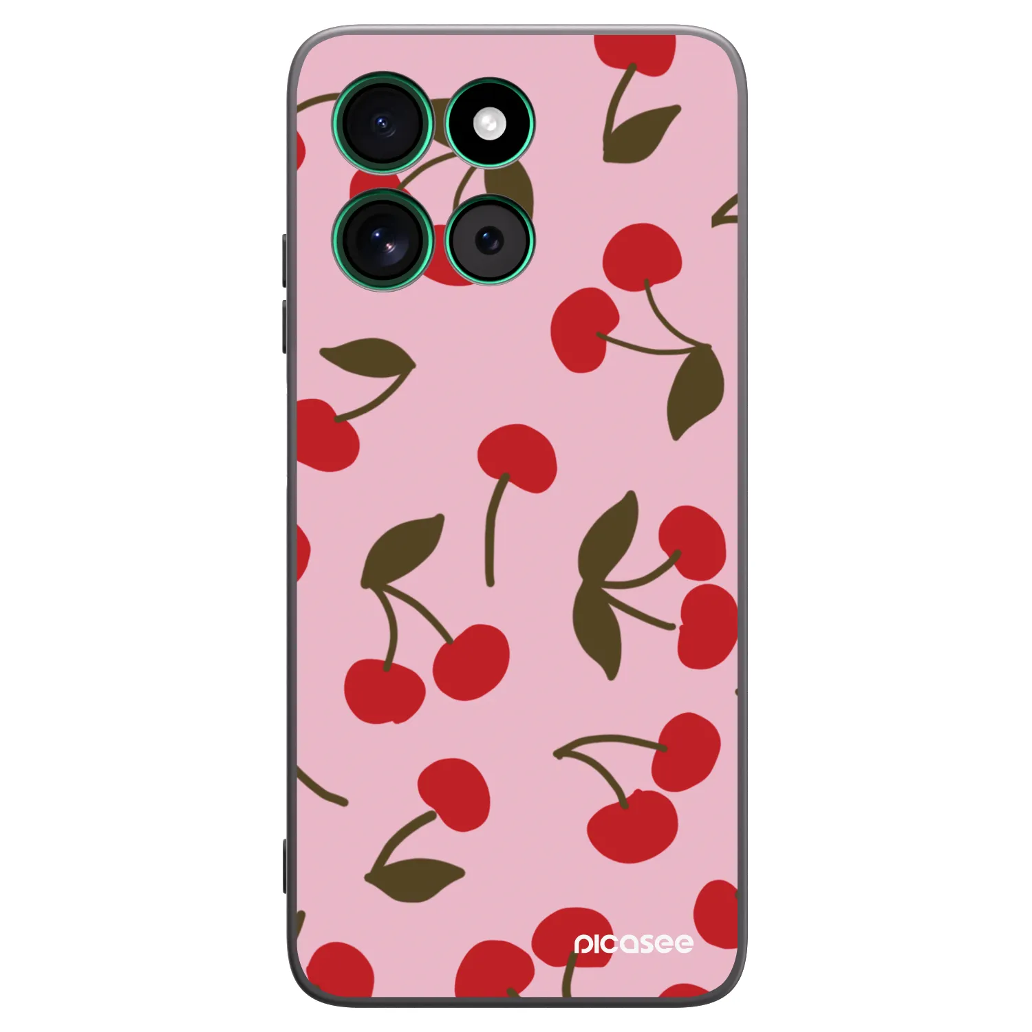 Picasee silikonový černý obal pro Motorola Moto G57 Power - Cherry
