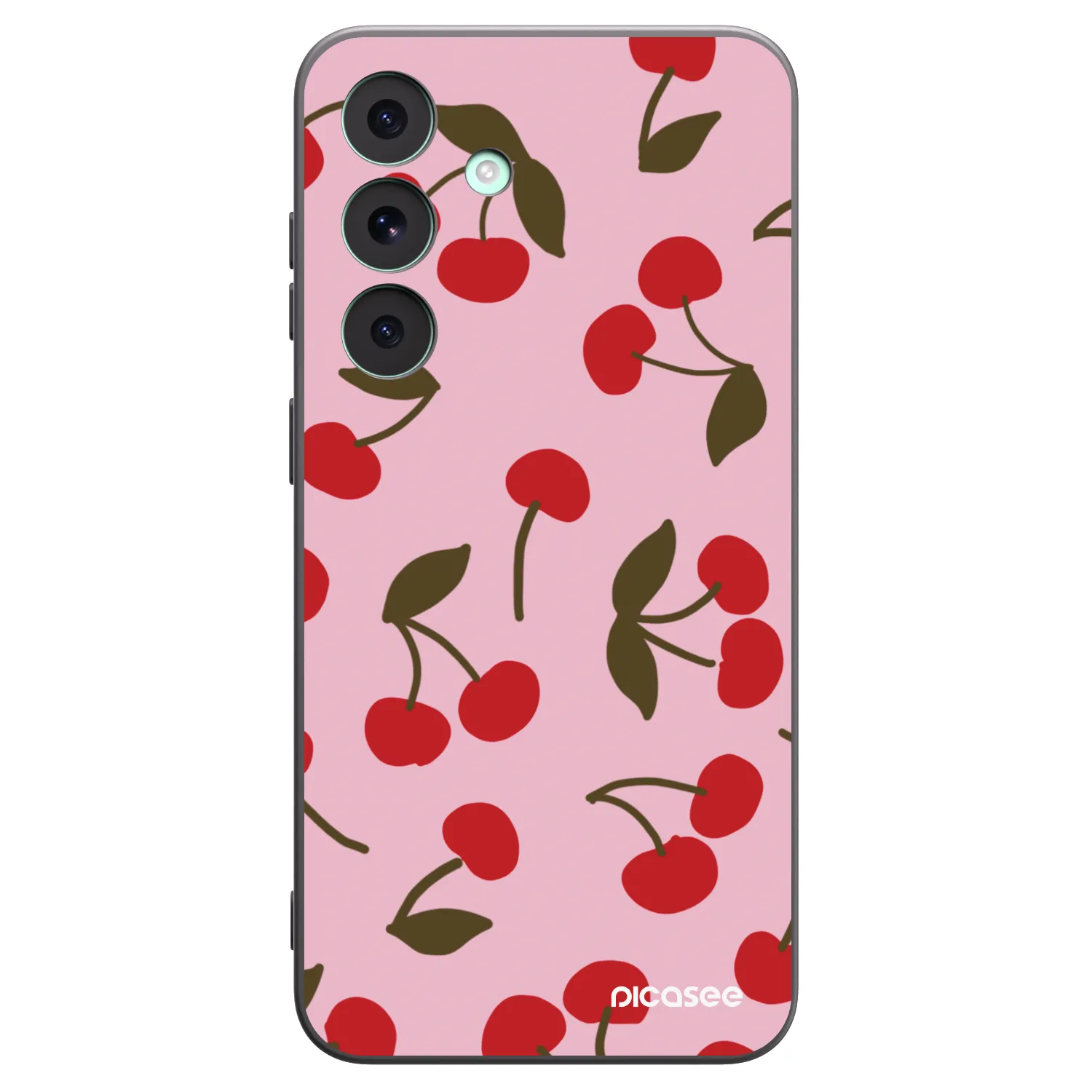Picasee silikonový černý obal pro Samsung Galaxy S26 FE - Cherry