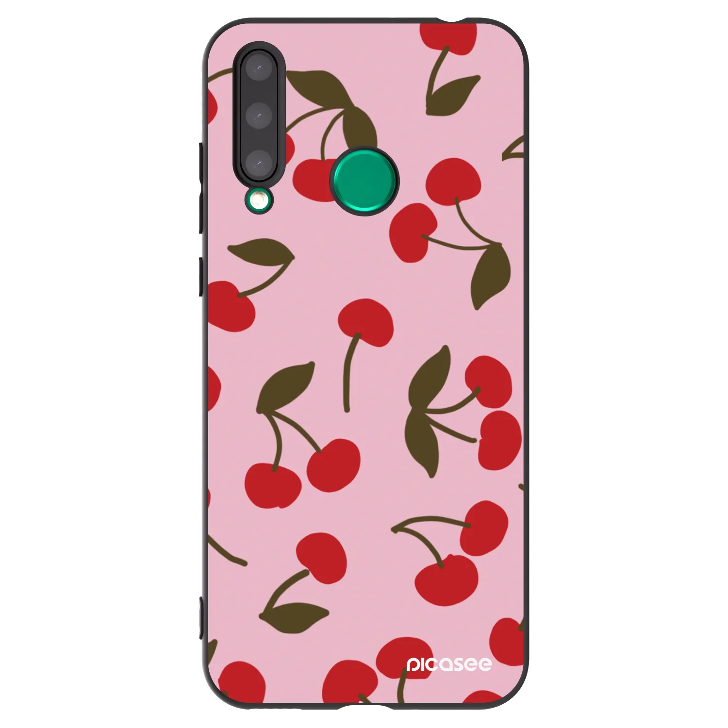 Picasee silikonový černý obal pro Honor 20 Lite - Cherry