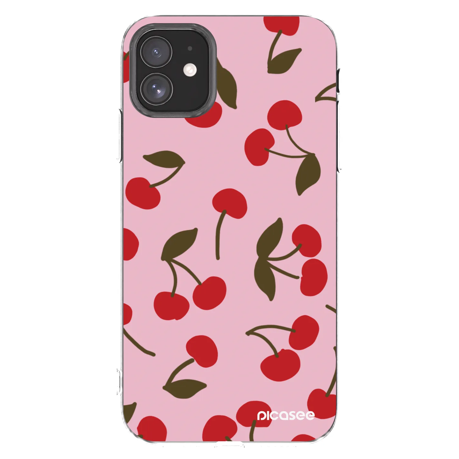 Picasee silikonový průhledný obal pro Apple iPhone 11 - Cherry