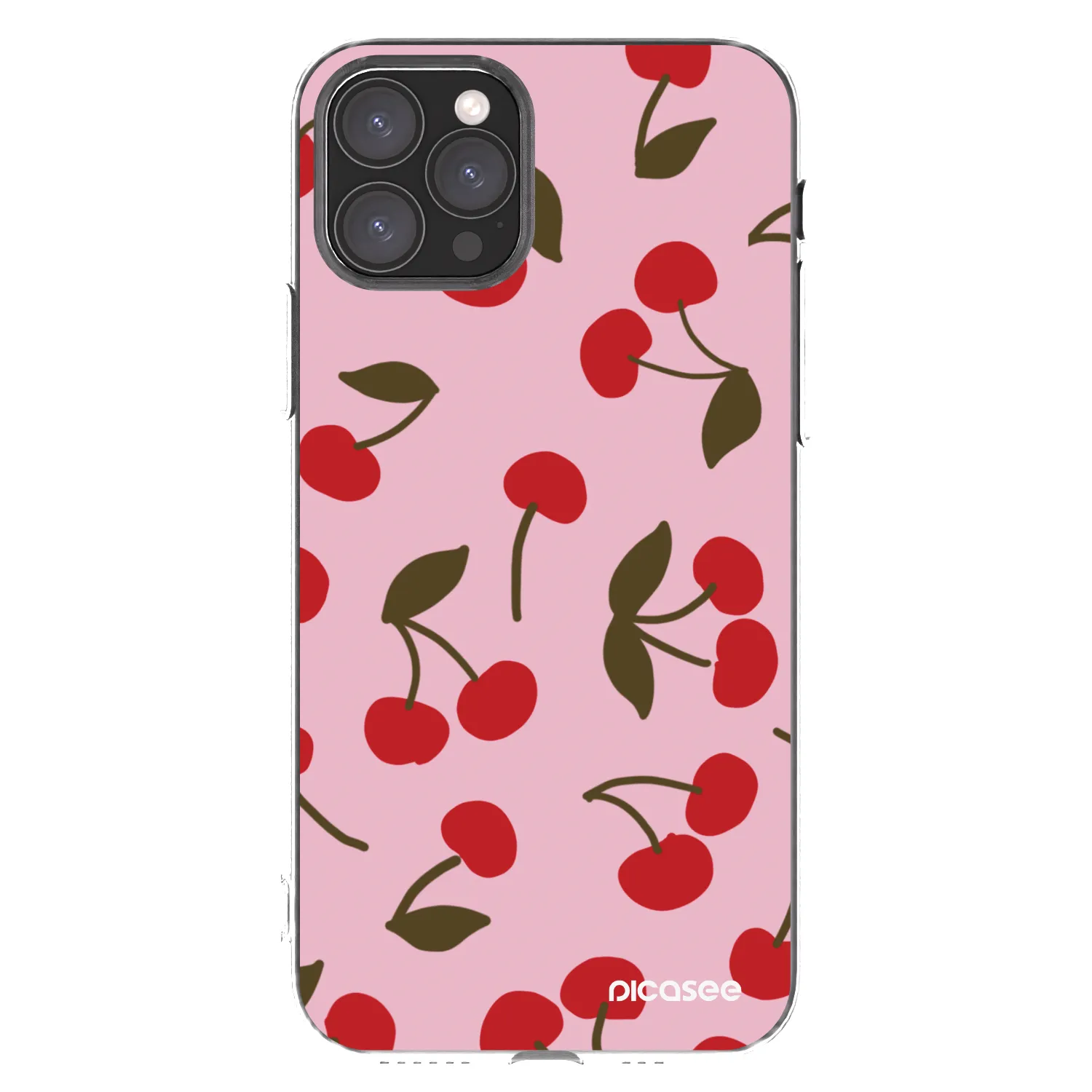 Picasee silikonový průhledný obal pro Apple iPhone 11 Pro - Cherry