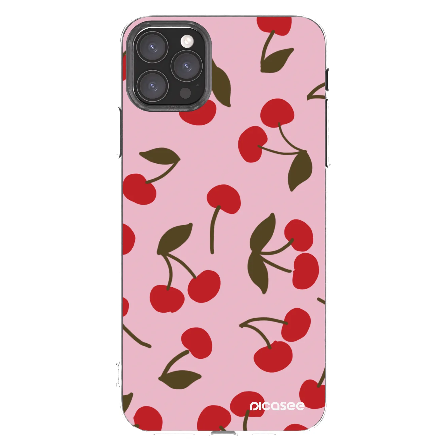 Picasee silikonový průhledný obal pro Apple iPhone 11 Pro Max - Cherry