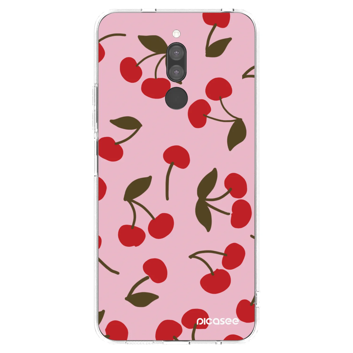 Picasee silikonový průhledný obal pro Xiaomi Redmi 8 - Cherry