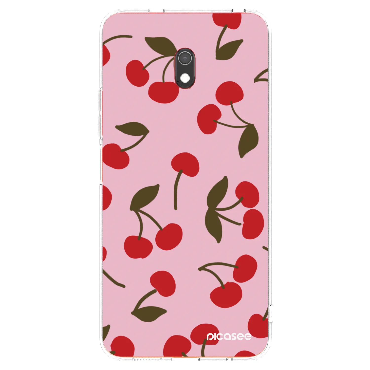 Picasee silikonový průhledný obal pro Xiaomi Redmi 8A - Cherry