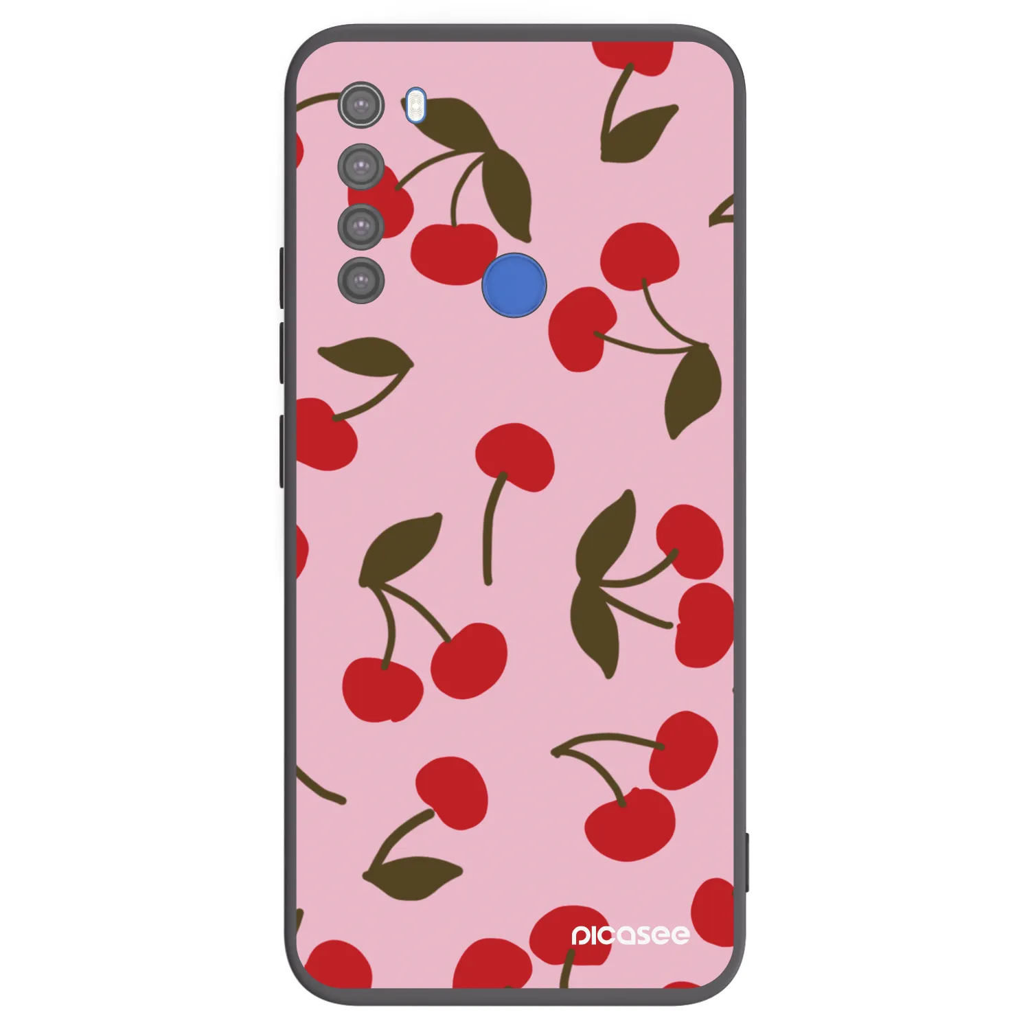 Picasee silikonový černý obal pro Xiaomi Redmi Note 8T - Cherry