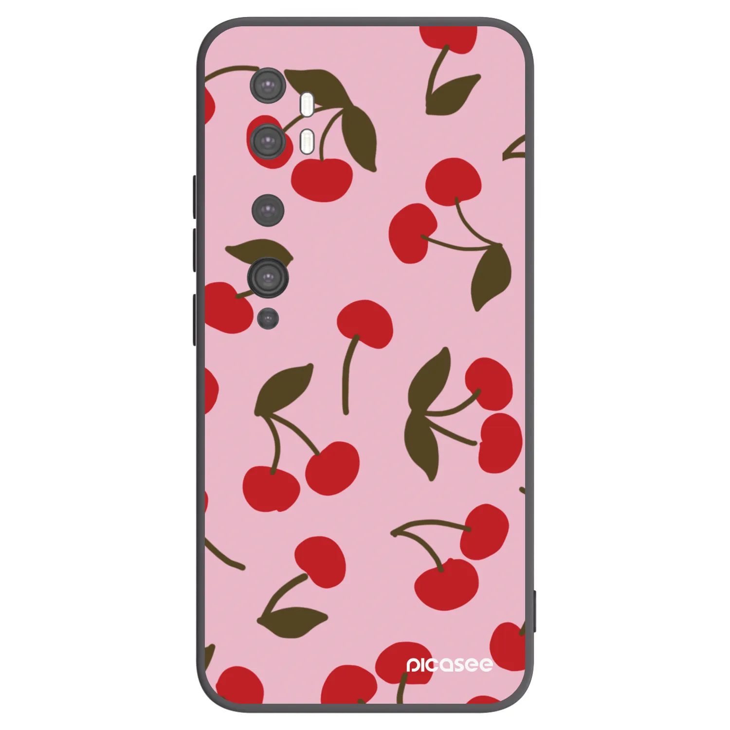 Picasee silikonový černý obal pro Xiaomi Mi Note 10 (Pro) - Cherry