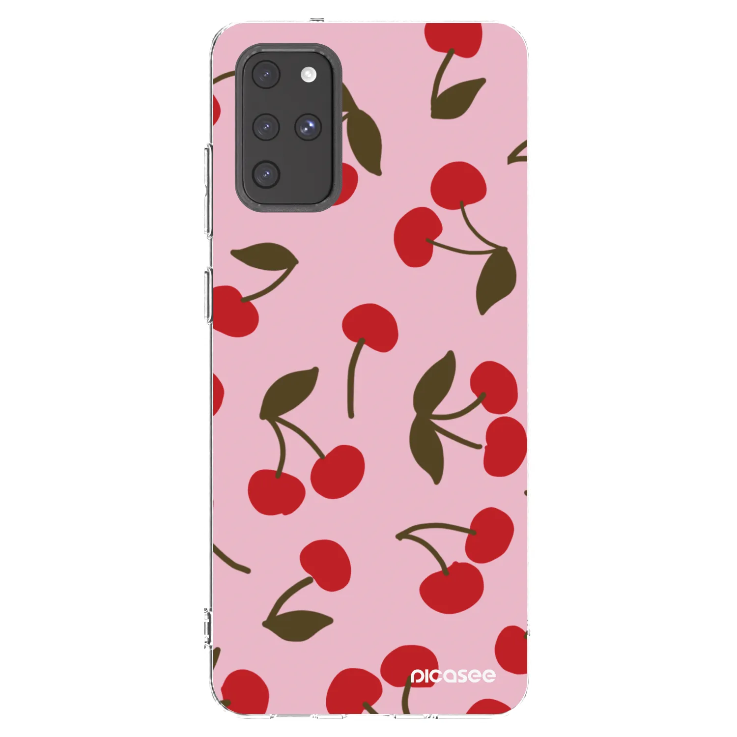 Picasee silikonový průhledný obal pro Samsung Galaxy S20+ G985F - Cherry