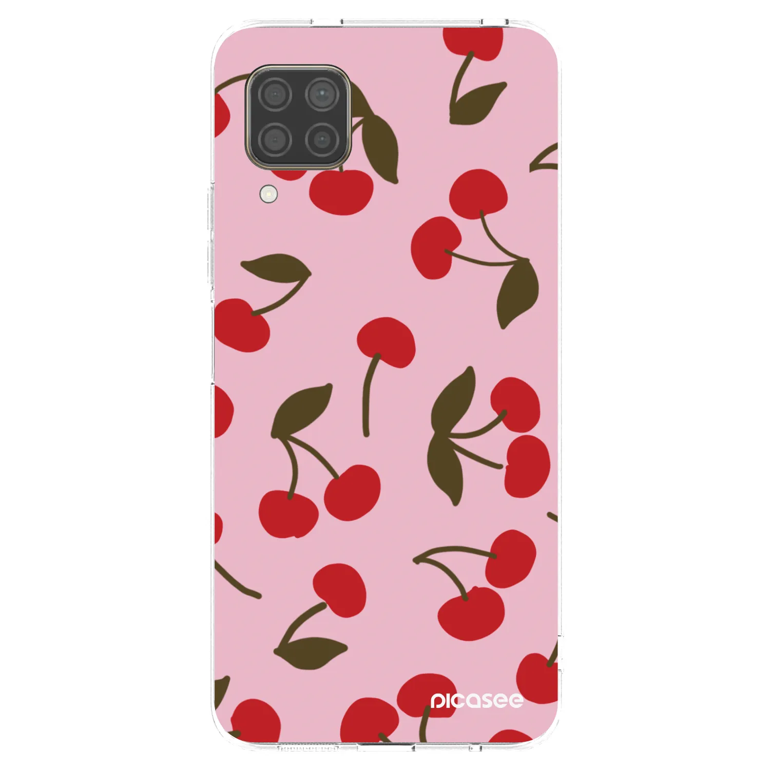 Picasee silikonový průhledný obal pro Huawei P40 Lite - Cherry