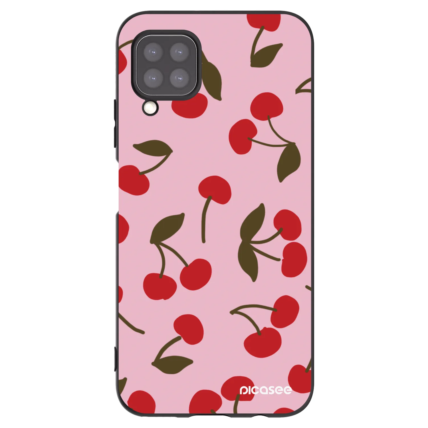 Picasee silikonový černý obal pro Huawei P40 Lite - Cherry