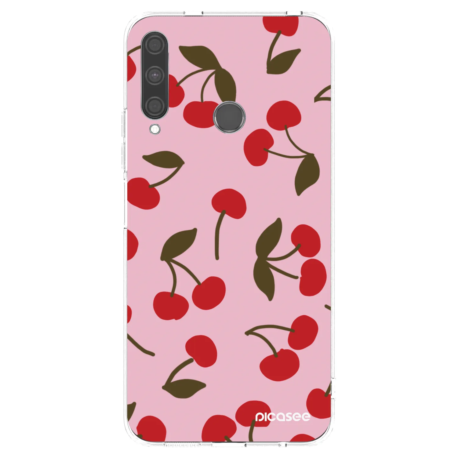 Picasee silikonový průhledný obal pro Huawei P40 Lite E - Cherry