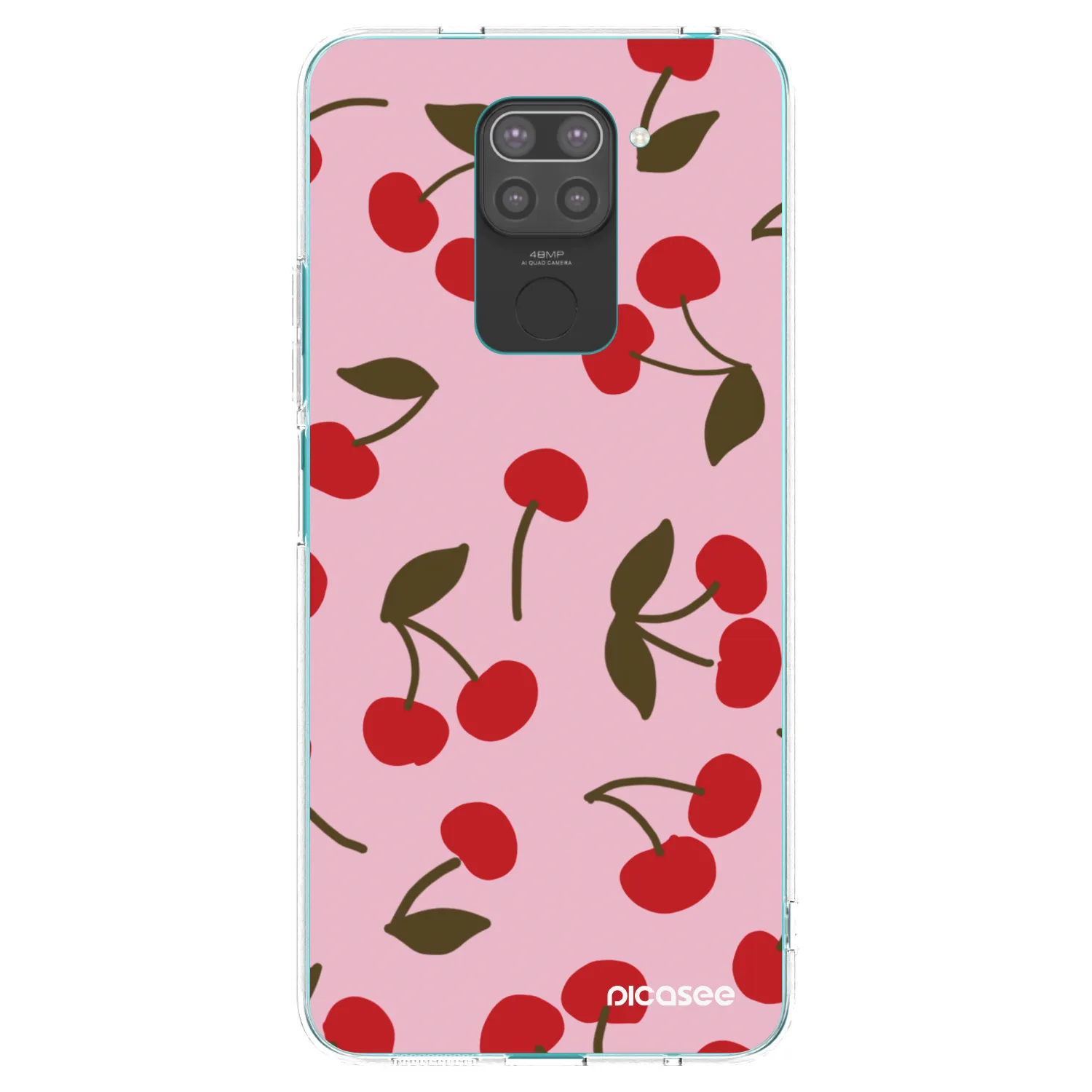 Picasee silikonový černý obal pro Xiaomi Redmi Note 9 - Cherry