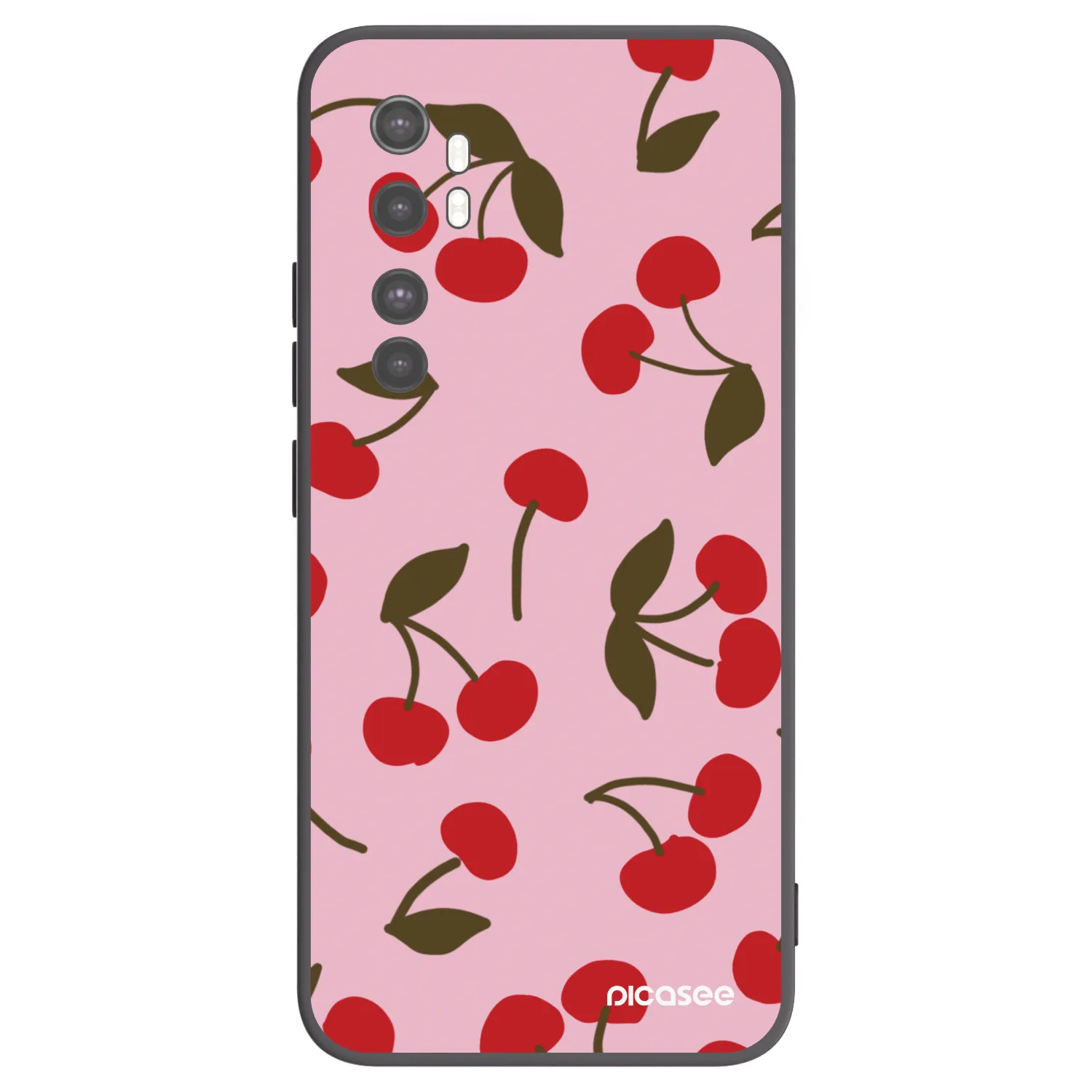 Picasee silikonový černý obal pro Xiaomi Mi Note 10 Lite - Cherry