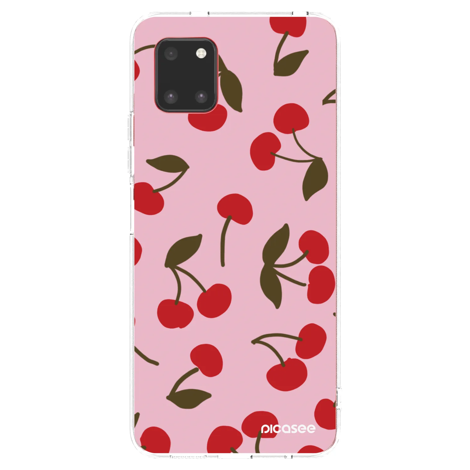 Picasee silikonový průhledný obal pro Samsung Galaxy Note 10 Lite N770F - Cherry