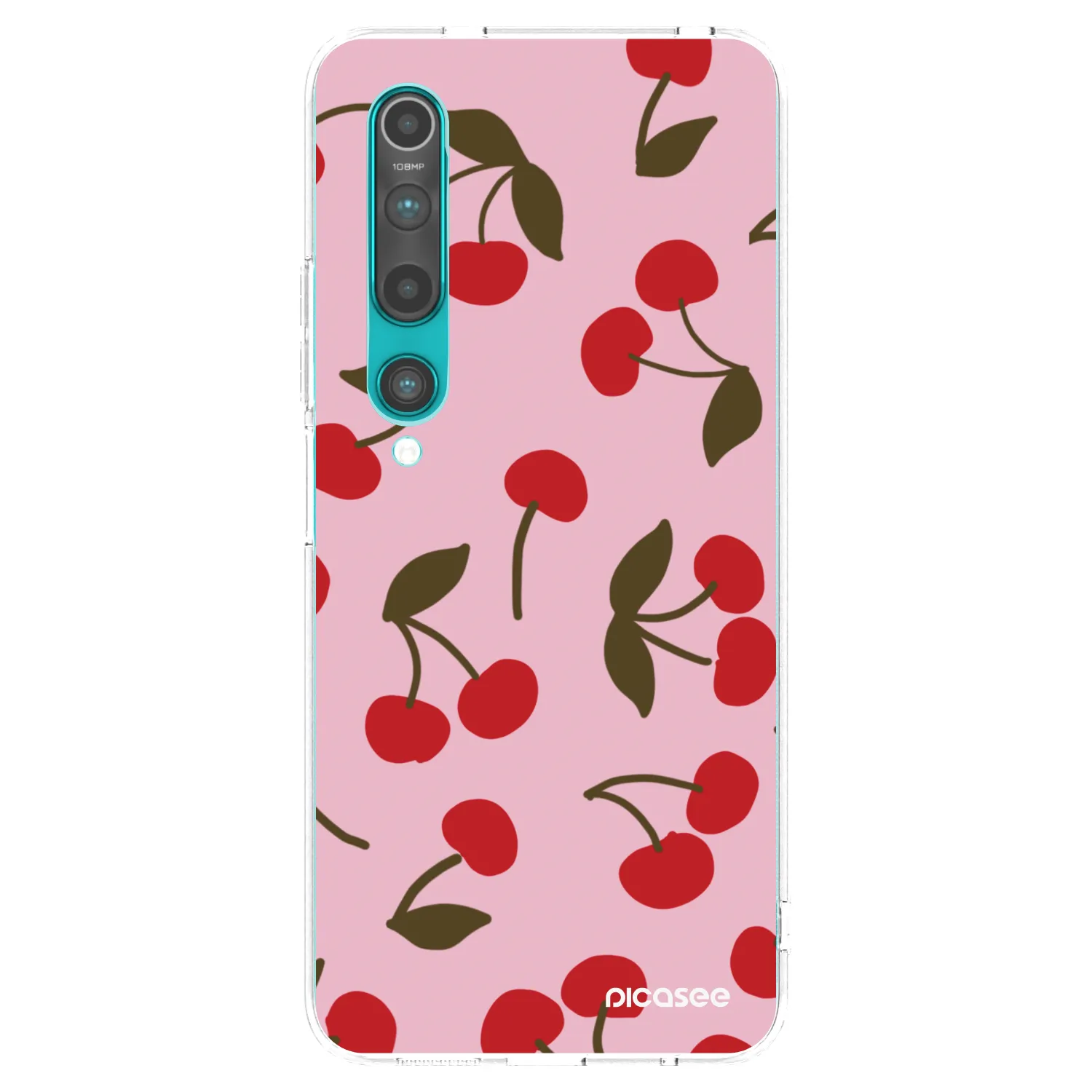 Picasee silikonový průhledný obal pro Xiaomi Mi 10 - Cherry