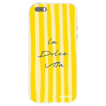 Picasee silikonový průhledný obal pro Apple iPhone 5/5S/SE - Ladolcevita