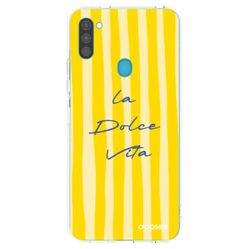 Picasee silikonový průhledný obal pro Samsung Galaxy M11 - Ladolcevita