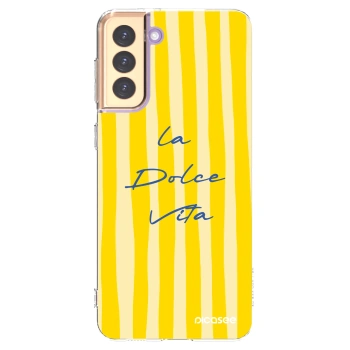Picasee silikonový průhledný obal pro Samsung Galaxy S21+ 5G G996F - Ladolcevita