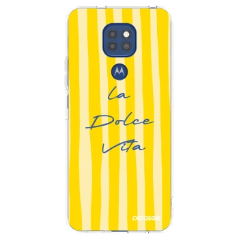 Picasee silikonový průhledný obal pro Motorola Moto G9 Play - Ladolcevita