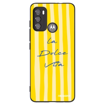 Picasee silikonový černý obal pro Motorola Moto G60 - Ladolcevita