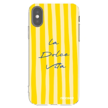 Picasee silikonový průhledný obal pro Apple iPhone X/XS - Ladolcevita