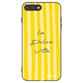 Picasee silikonový černý obal pro Apple iPhone 8 Plus - Ladolcevita