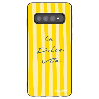 Picasee silikonový černý obal pro Samsung Galaxy S10 G973 - Ladolcevita