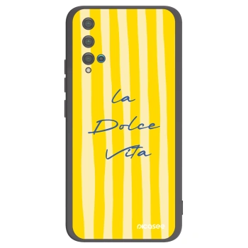 Picasee silikonový černý obal pro Huawei Nova 5T - Ladolcevita