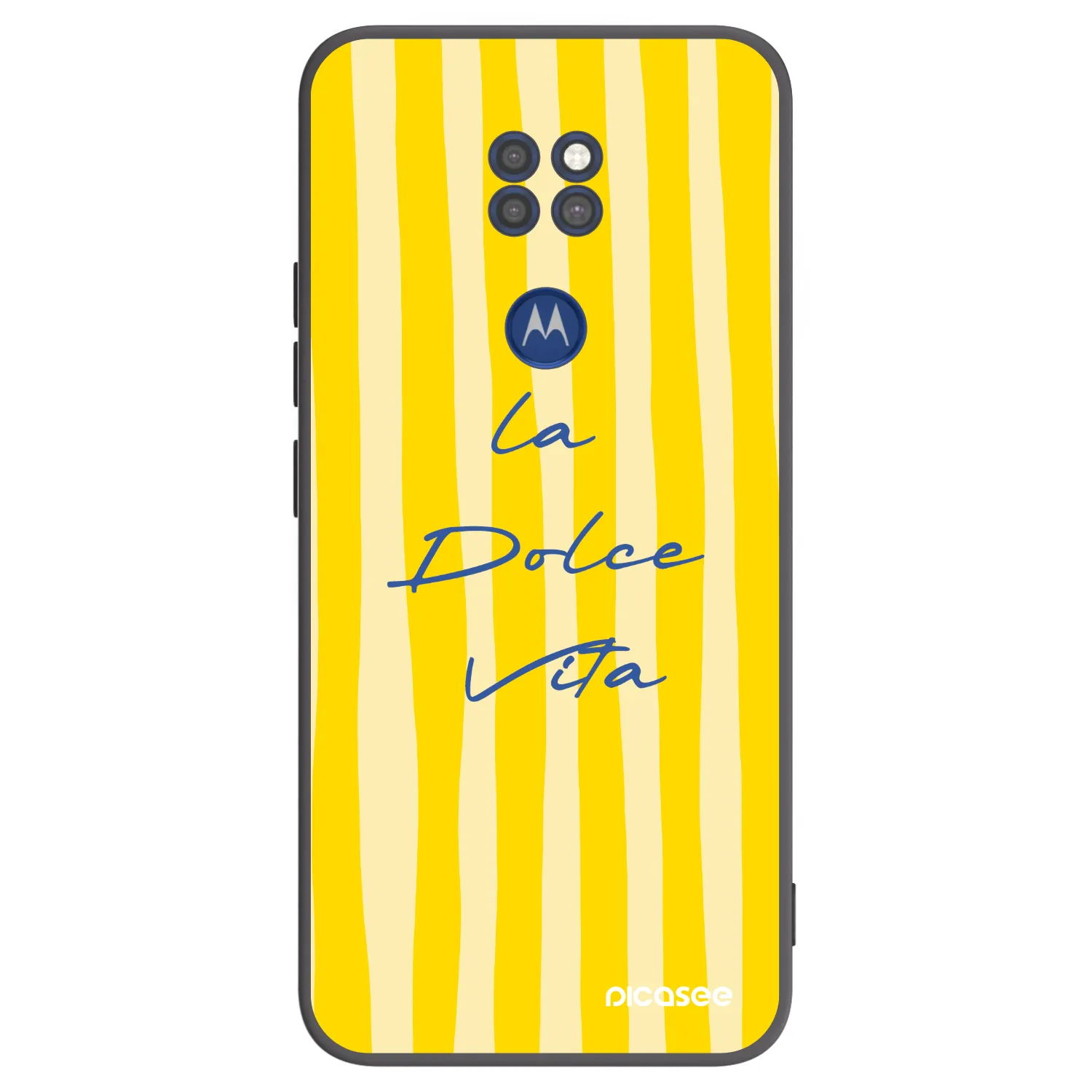 Picasee silikonový černý obal pro Motorola Moto G9 Play - Ladolcevita