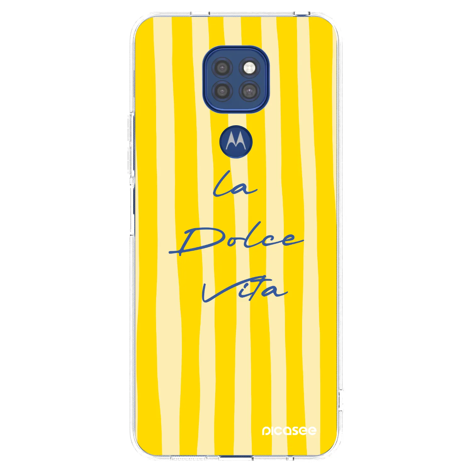 Picasee silikonový průhledný obal pro Motorola Moto G9 Play - Ladolcevita