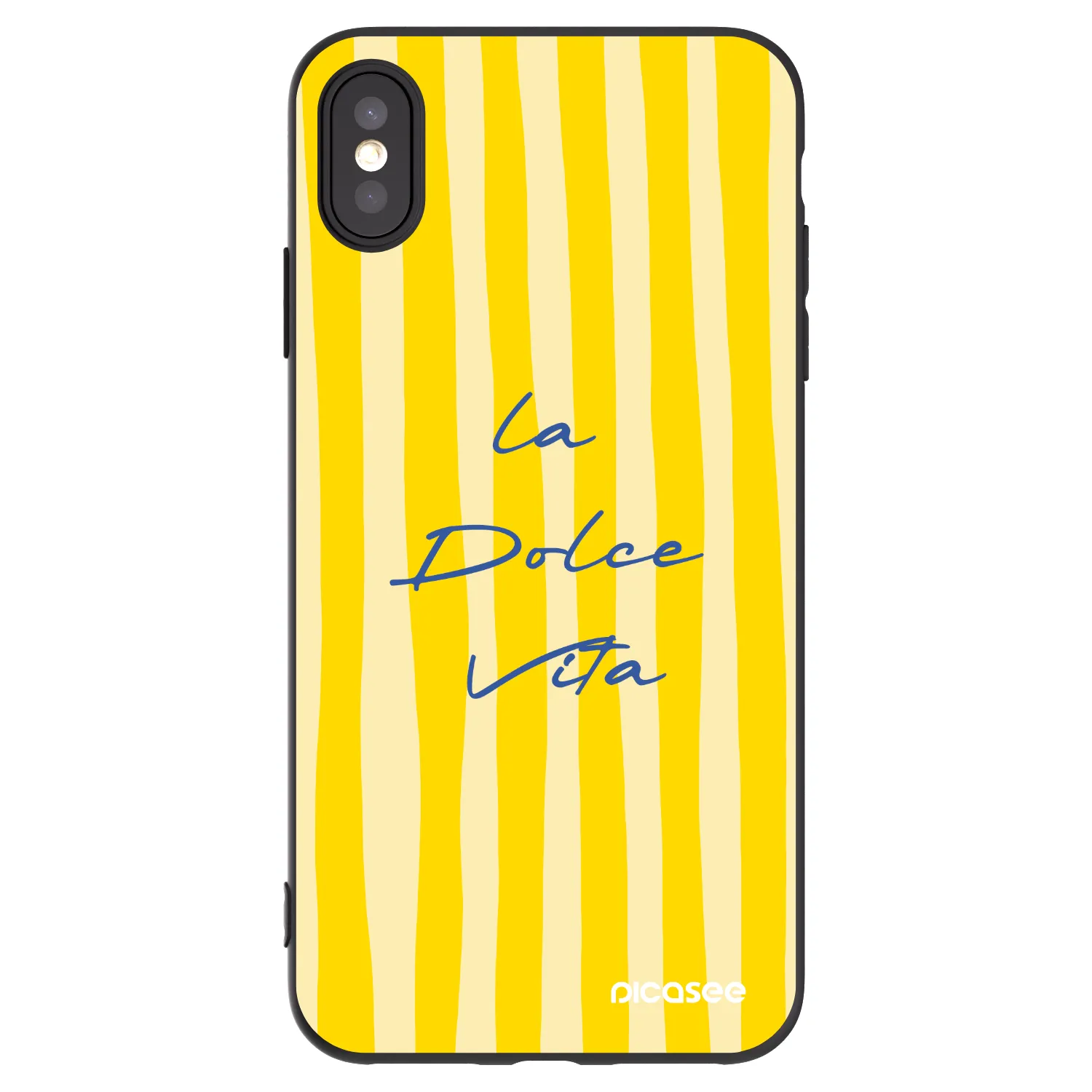 Picasee silikonový černý obal pro Apple iPhone XS Max - Ladolcevita