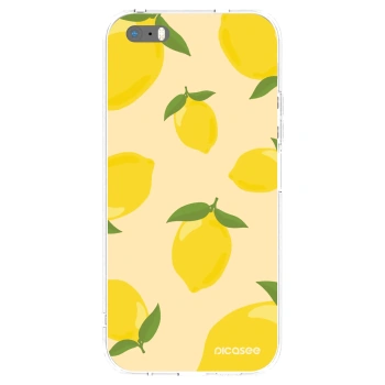 Picasee silikonový průhledný obal pro Apple iPhone 5/5S/SE - Limoncella