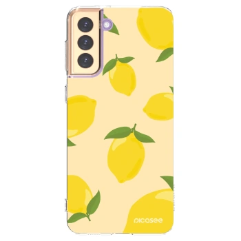 Picasee silikonový průhledný obal pro Samsung Galaxy S21+ 5G G996F - Limoncella