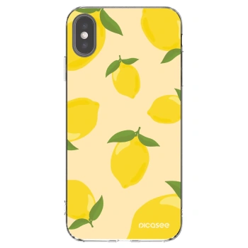 Picasee silikonový průhledný obal pro Apple iPhone XS Max - Limoncella