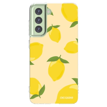 Picasee silikonový průhledný obal pro Samsung Galaxy S21 FE 5G - Limoncella