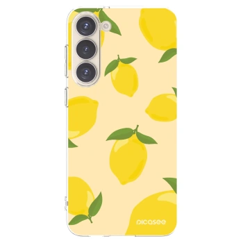 Picasee silikonový průhledný obal pro Samsung Galaxy S23+ 5G - Limoncella