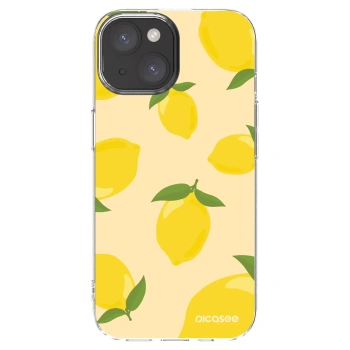 Picasee silikonový průhledný obal pro Apple iPhone 15 - Limoncella