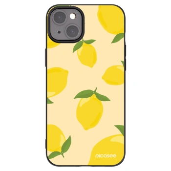 Picasee silikonový černý obal pro Apple iPhone 15 Plus - Limoncella