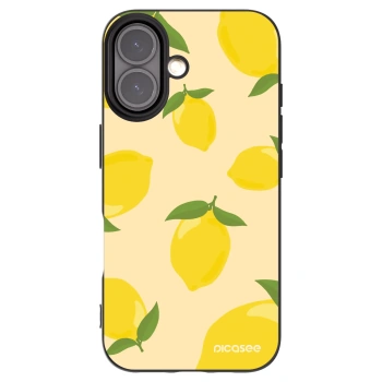 Picasee silikonový černý obal pro Apple iPhone 16 - Limoncella