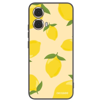 Picasee silikonový černý obal pro Motorola Moto G85 - Limoncella