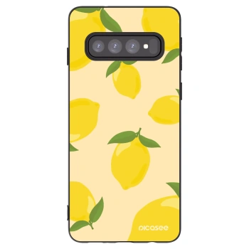 Picasee silikonový černý obal pro Samsung Galaxy S10 G973 - Limoncella