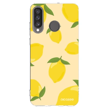 Picasee silikonový průhledný obal pro Huawei P30 Lite - Limoncella