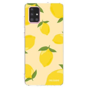 Picasee silikonový průhledný obal pro Samsung Galaxy A71 A715F - Limoncella