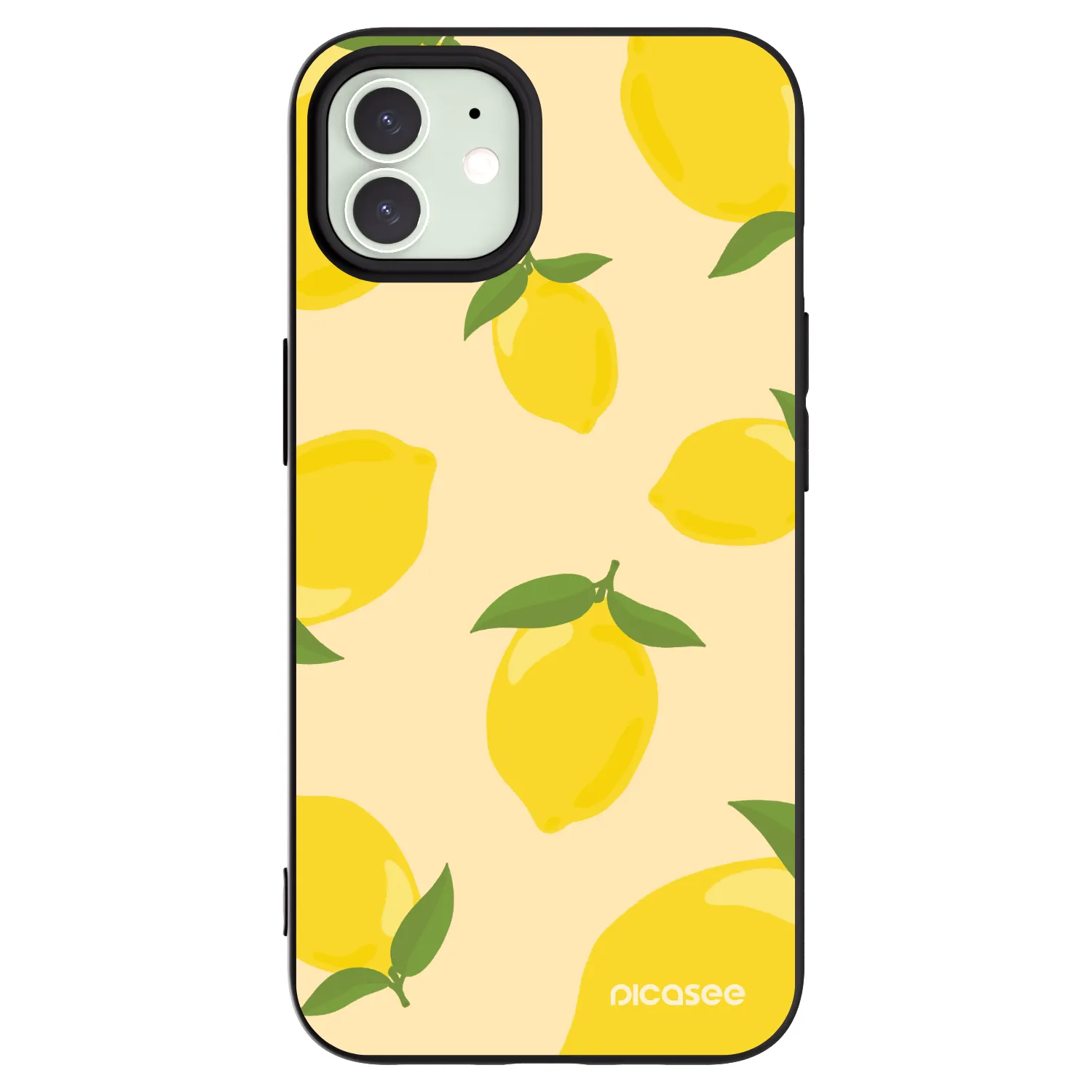 Picasee silikonový černý obal pro Apple iPhone 12 - Limoncella