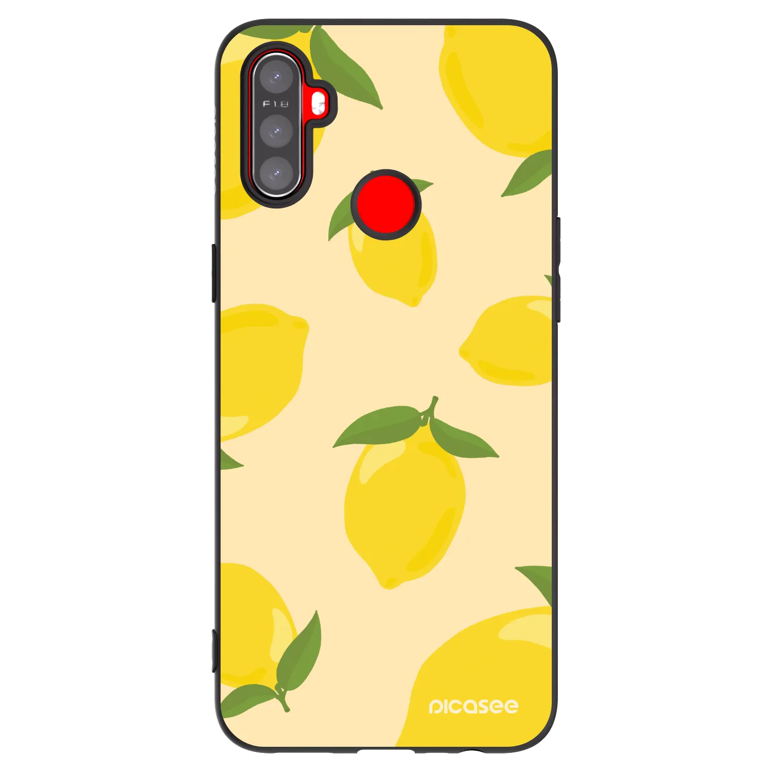Picasee silikonový černý obal pro Realme C3 - Limoncella