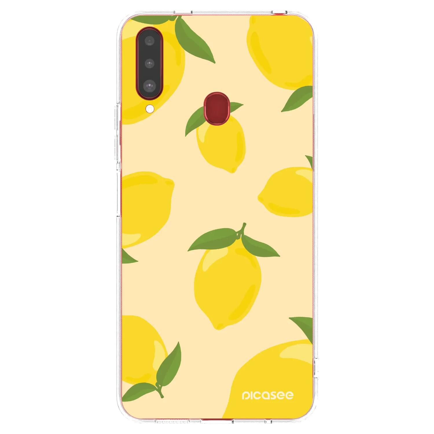 Picasee silikonový průhledný obal pro Samsung Galaxy A20s - Limoncella