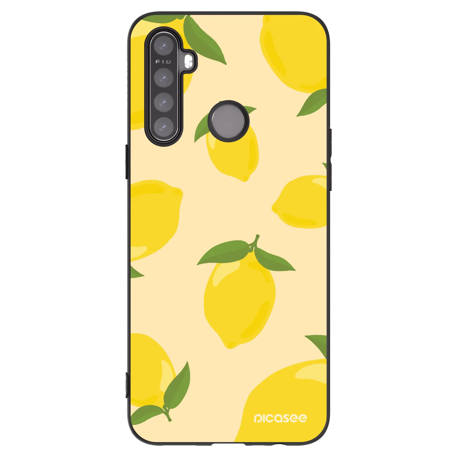 Picasee silikonový černý obal pro Realme 5 - Limoncella