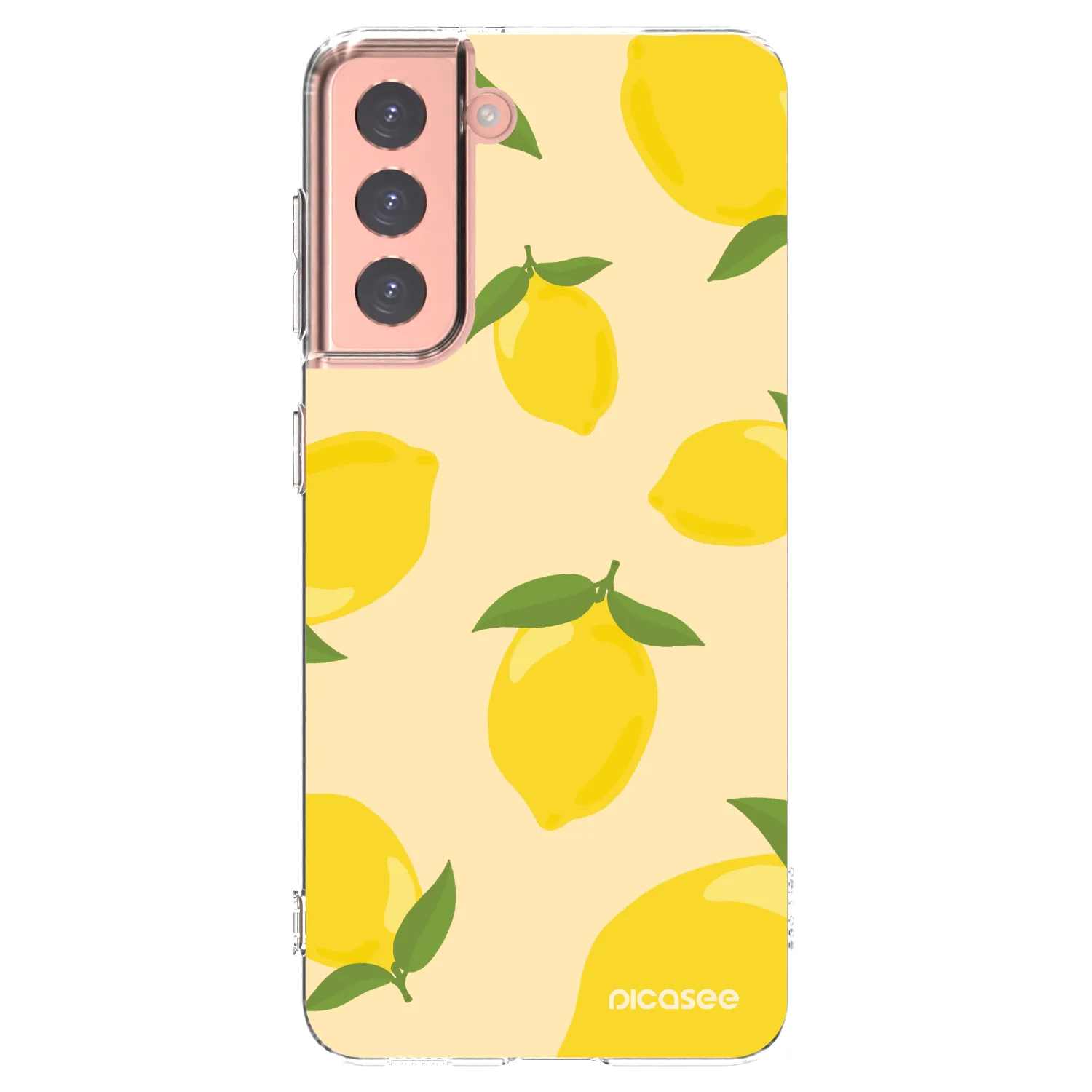 Picasee silikonový průhledný obal pro Samsung Galaxy S21 5G G991B - Limoncella